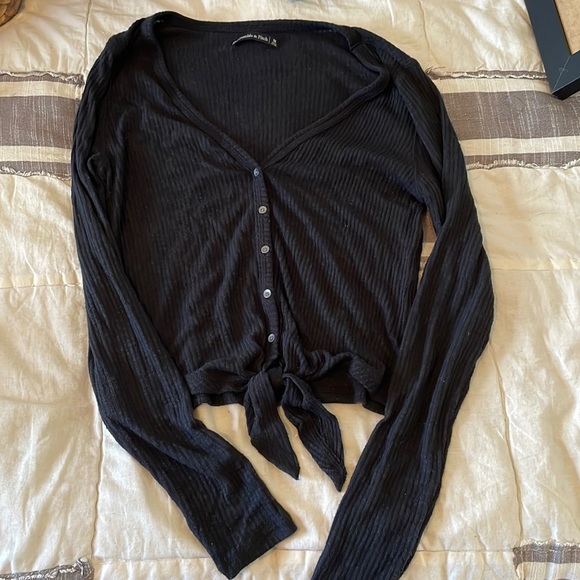 Abercrombie & Fitch Tops - A&F Super Soft Tie Front Henley Top
